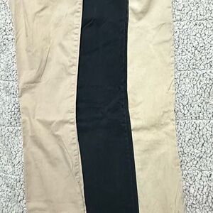 American Eagle Outfitters Black and Tan Flare Pants